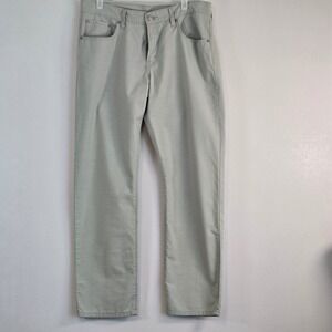 Levis 511 Slim Fit Sage Green Crosshatch Textured Pants Mens 31x30